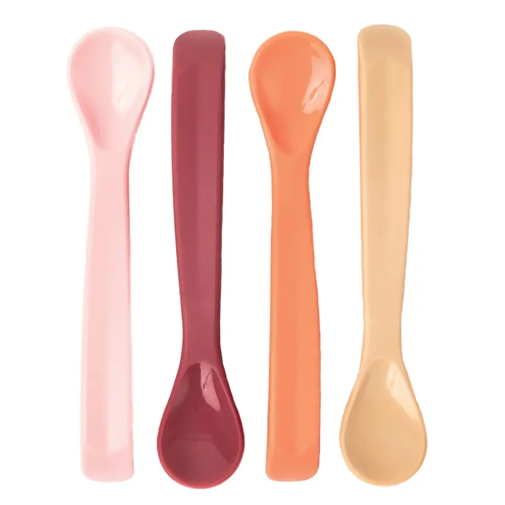 Silicone Spoon 4-pack - Salmon Red Orange
