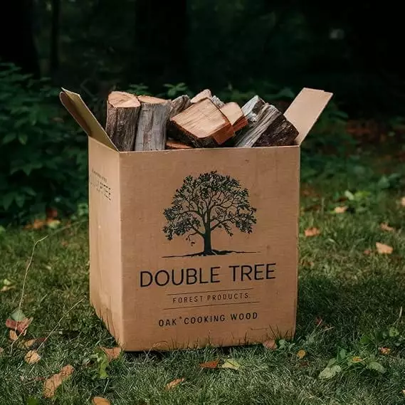 Double Tree Firewood 16inch Premium Cooking Wood Firewood Logs Grills Smokers Pizza Ovens 125 Pounds