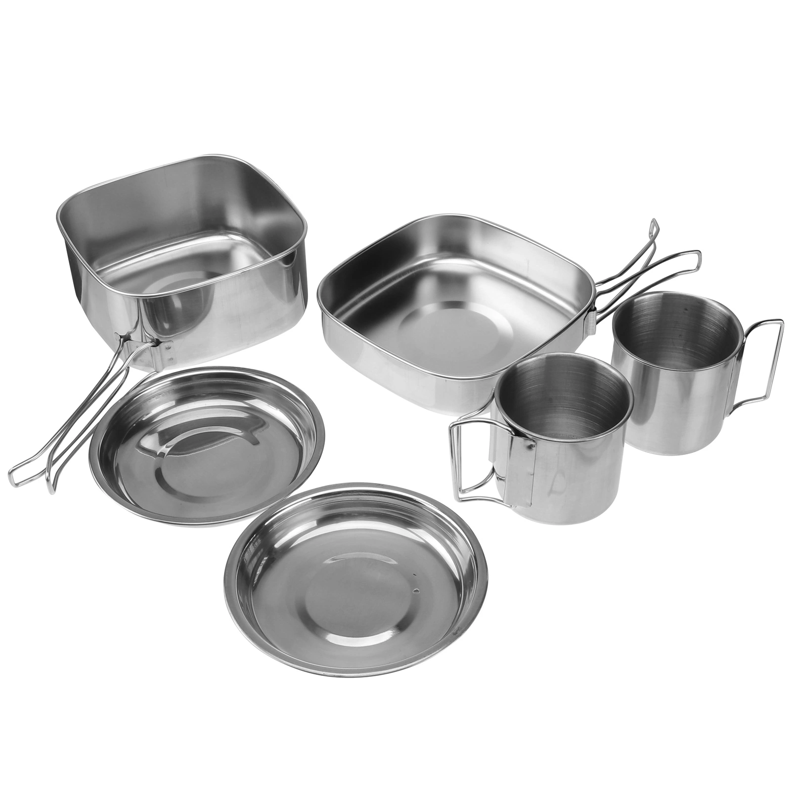 Non-toxic Stainless Steel Barbecue Combination Pot Picnic Cooking Utensils
