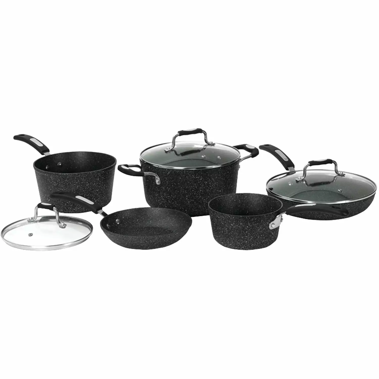 Rock Starfrit 8 Piece Cookware Set Bakelite Handles