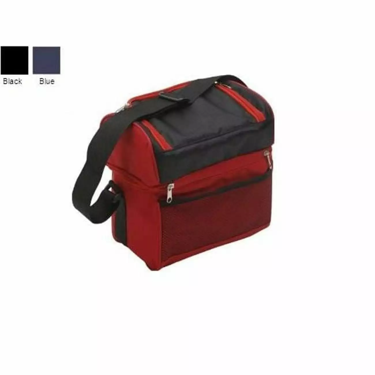 Hot and Cold 2 Compartment Cooler Bag Case 25 Blue and Black Catering and Events