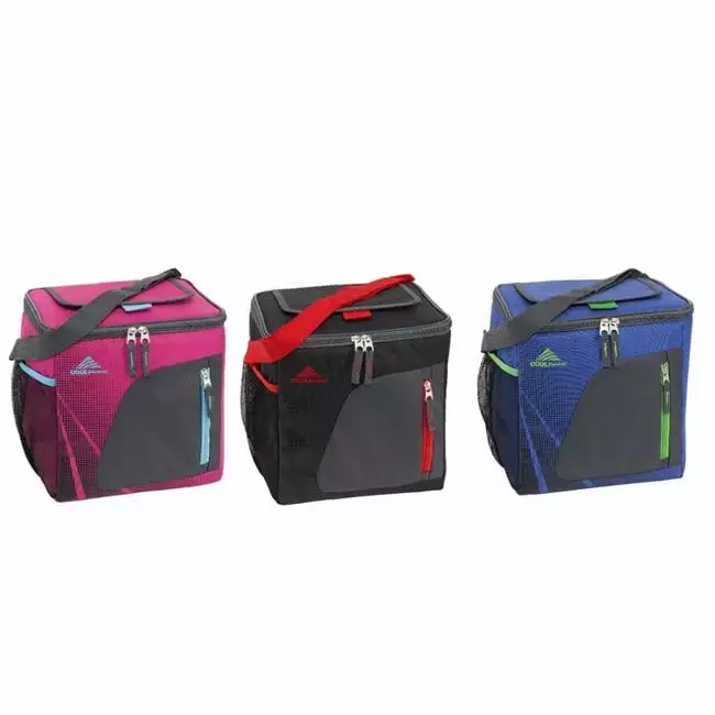 Classic Multicolored Insulated Cooler Mesh Pocket - Case 12 - Pack 24 Parties and Events