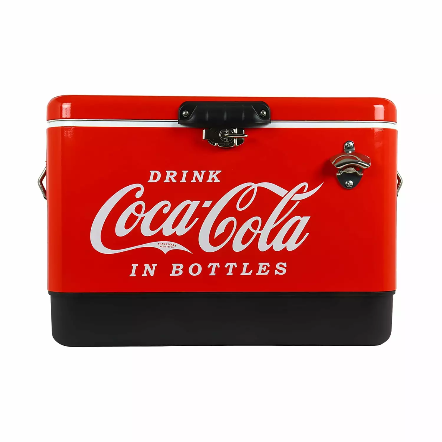 Coca-Cola 85 Cans Ice Chest 51 L Cooler Bottle Opener Red