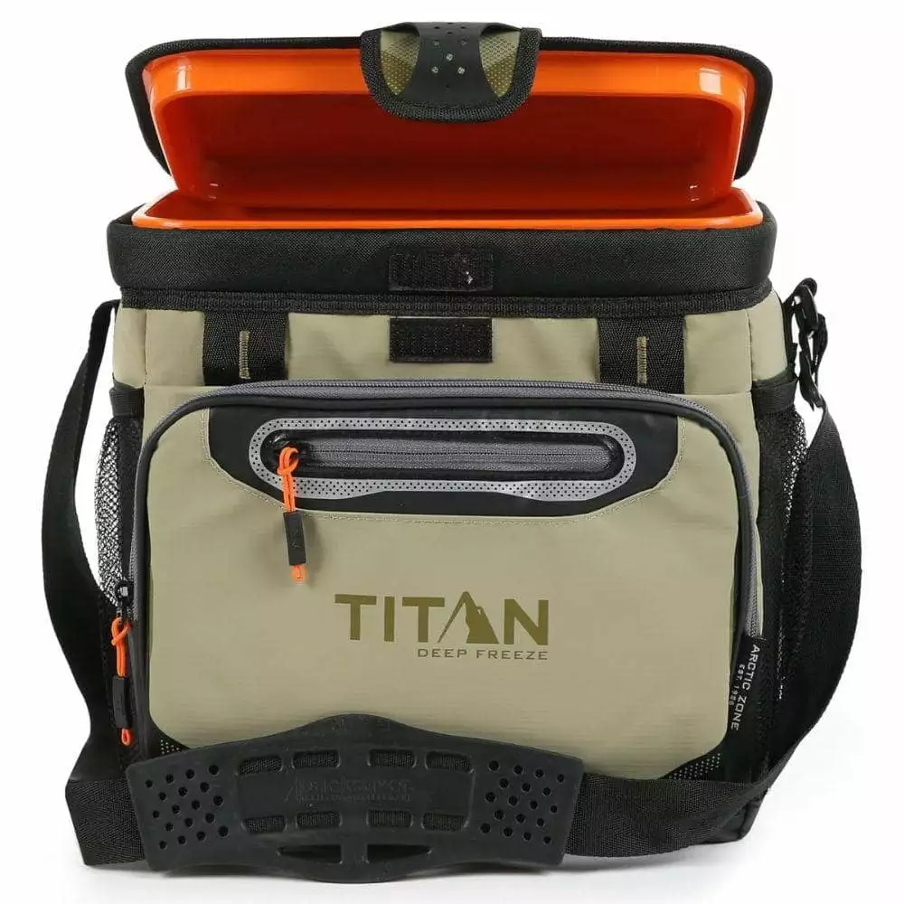 ITOPFOX 8 Qt. Food & Beverage Deep Freeze Cooler Moss - Insulated Cooler Hardbody Liner 16 Cans