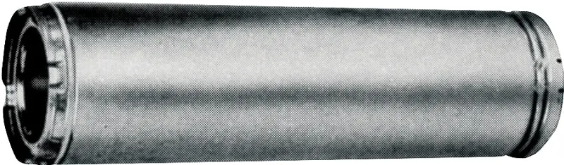 AmeriVent 6HS-36 Chimney Pipe, 9 OD, 36 L, Galvanized Stainless Alloy