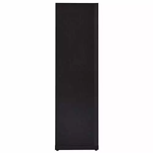 BOWERY HILL 6 Shelf Narrow Corner Bookcase Cappuccino Space-Saving Storage TeviRoom