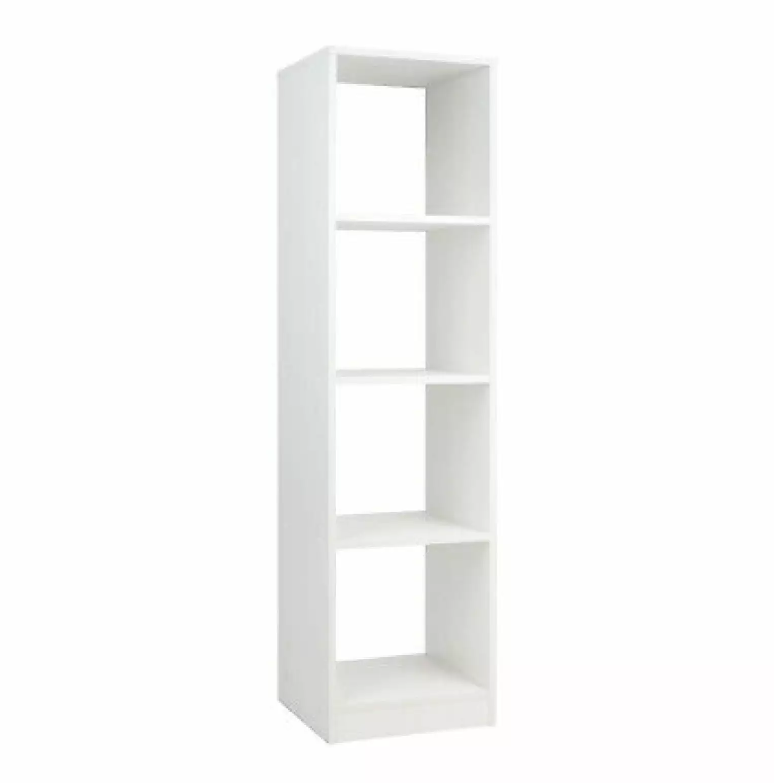 WANCQ 5 Tier Bookshelf Corner Bookcase Storage Display Organizer 4 Cubes