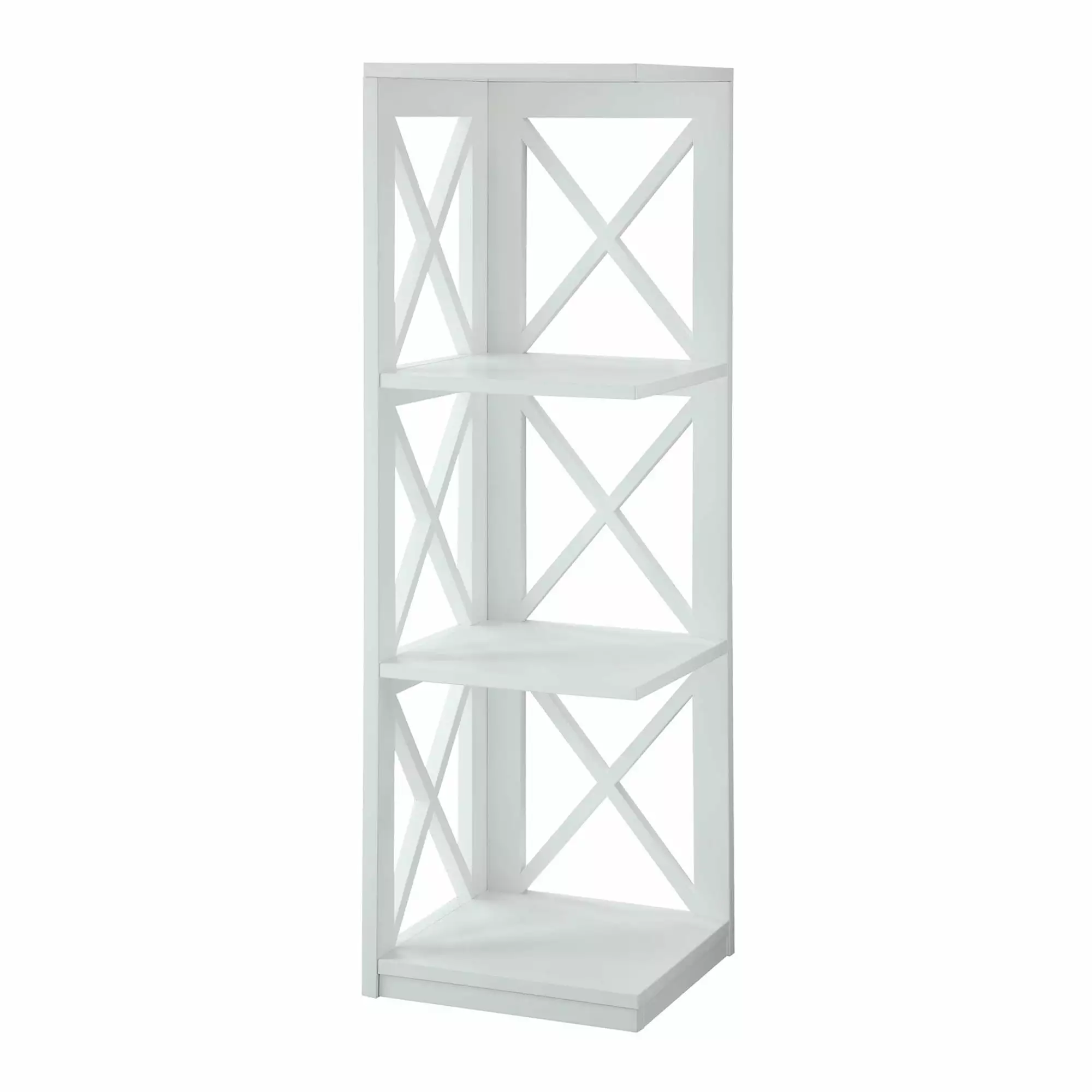 Ergode Oxford 3 Tier Corner Bookcase Small Spaces