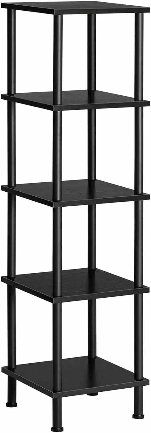 5-Tier Corner Shelf Stand Corner Square Rack Display Shelf Tall Storage Rack Plant Stand Corner Bookcase Small Spaces Livi...