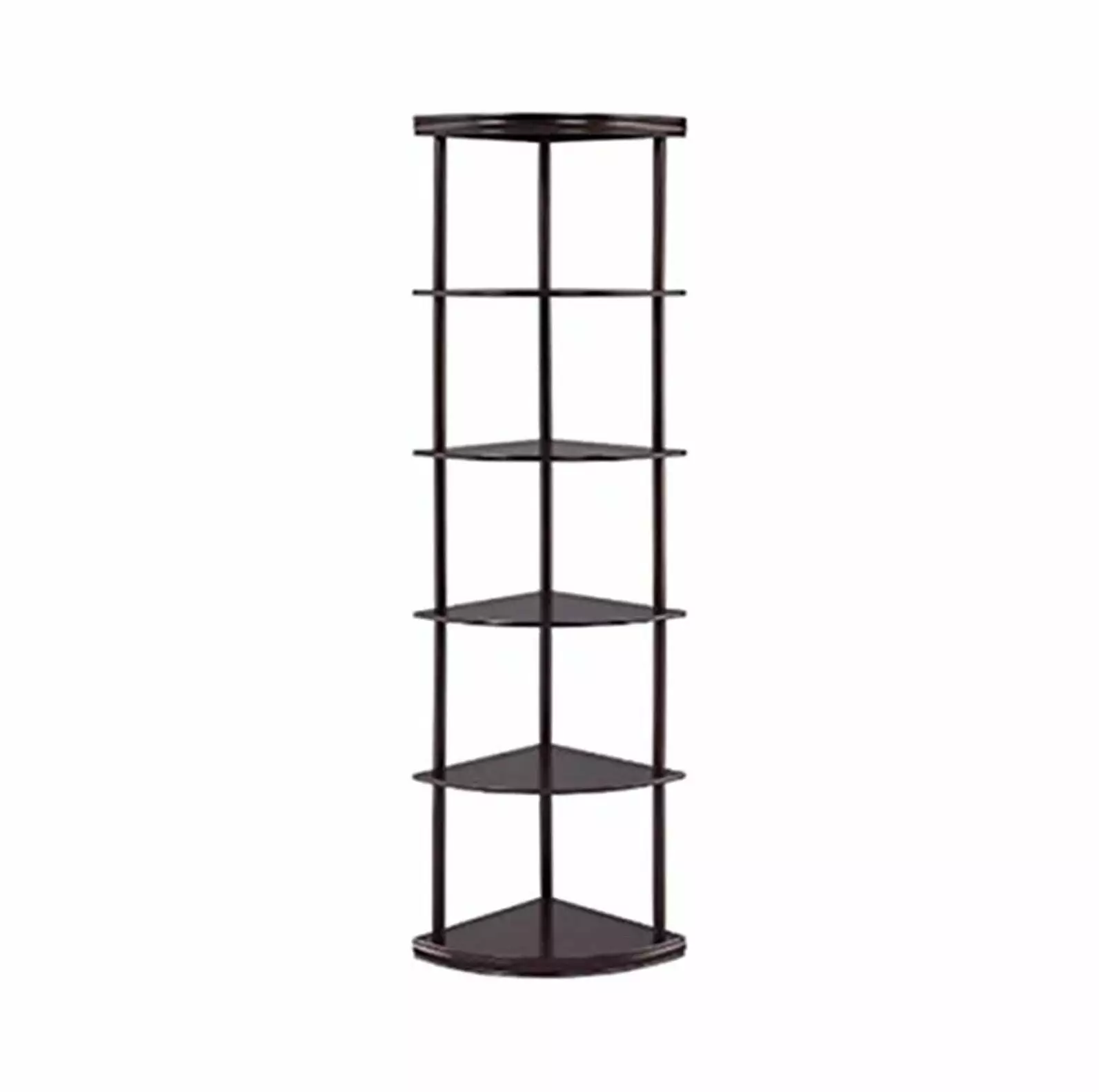 5-Shelf Corner Bookshelf Cappuccino 800279 Lwory