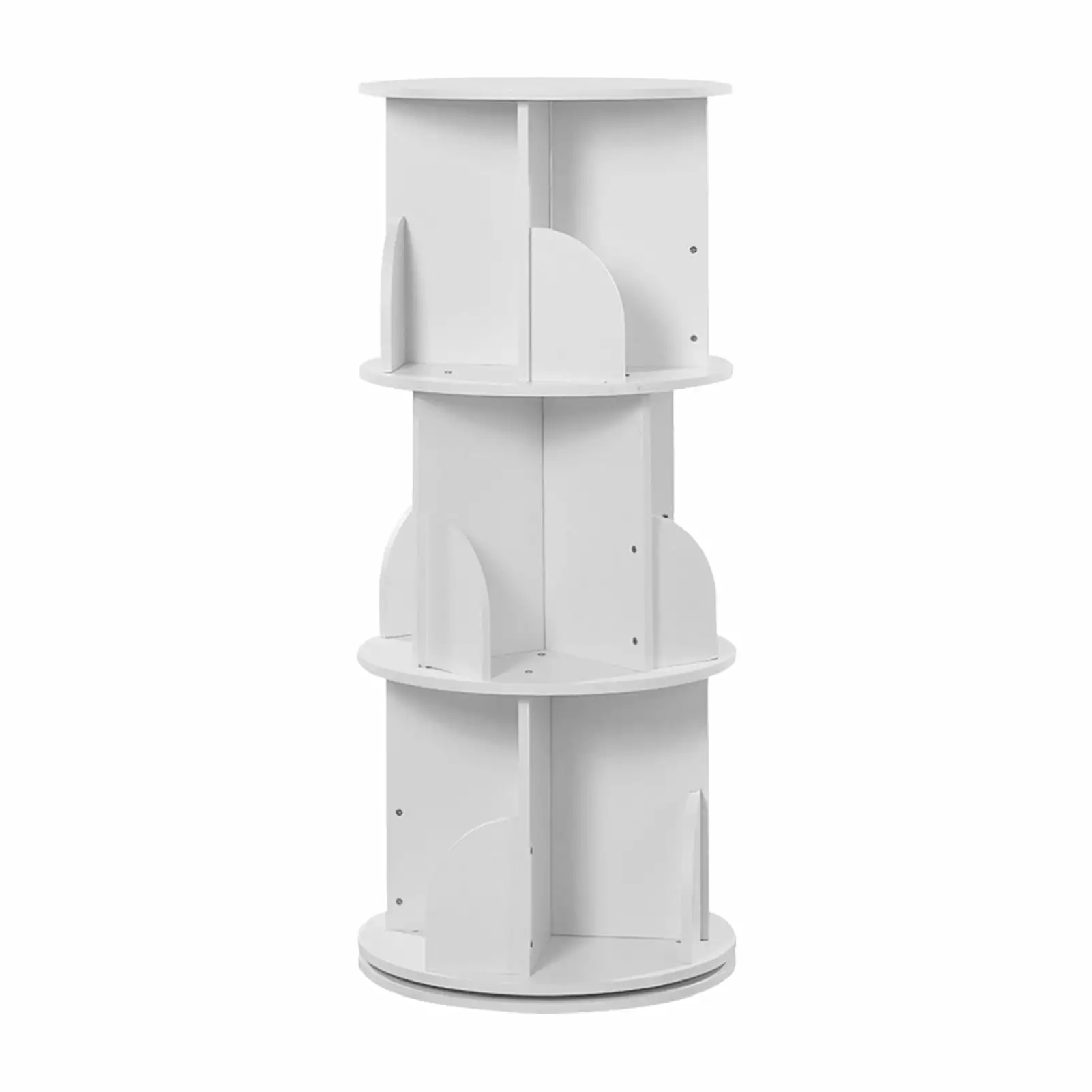 Rotating Bookshelf 3 Tier Corner Bookcase 360 Display Space Saving Playroom Study Room Bedroom Nursery Classroom WAASOSCON