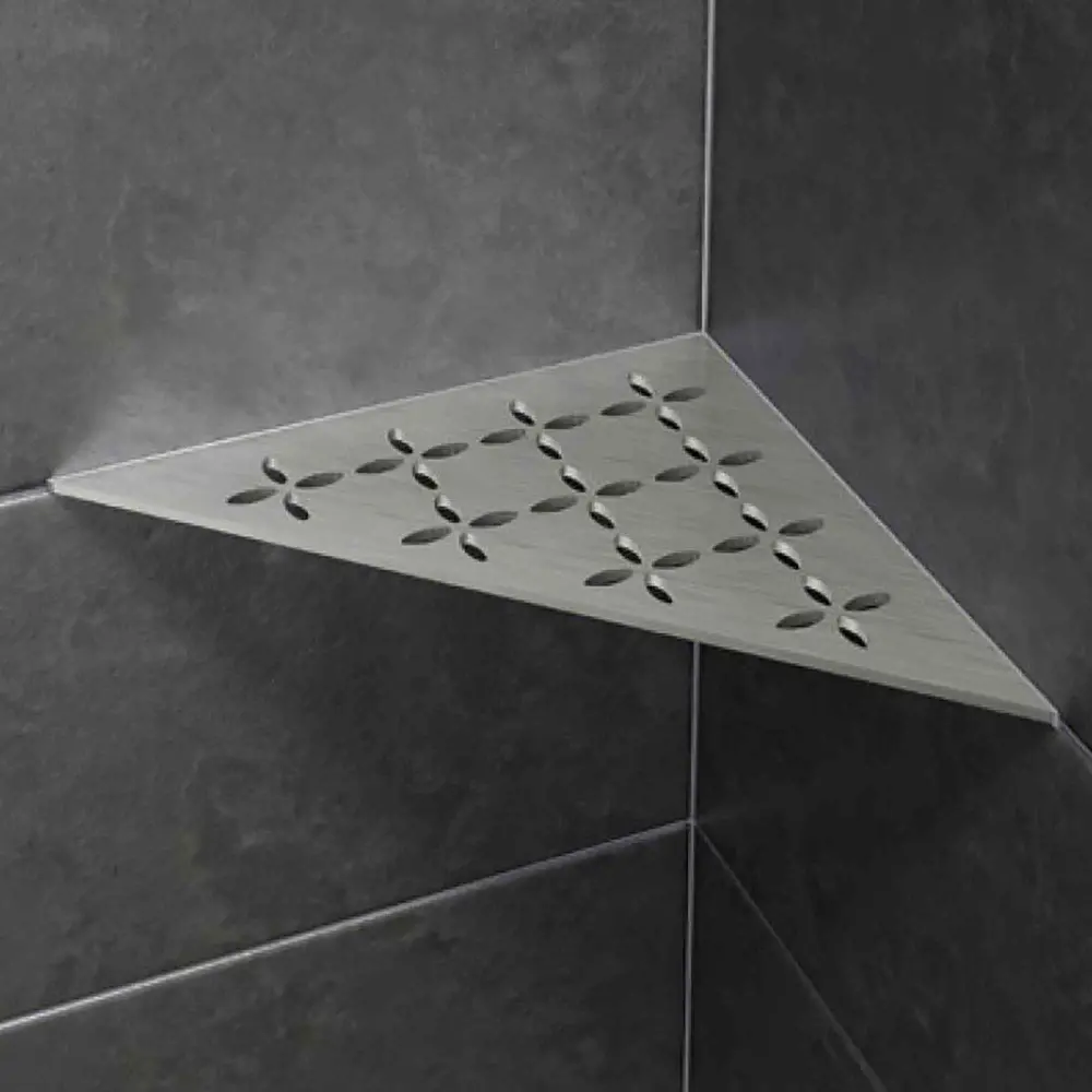 Corner Shower Shelf Floral Design, Triangular