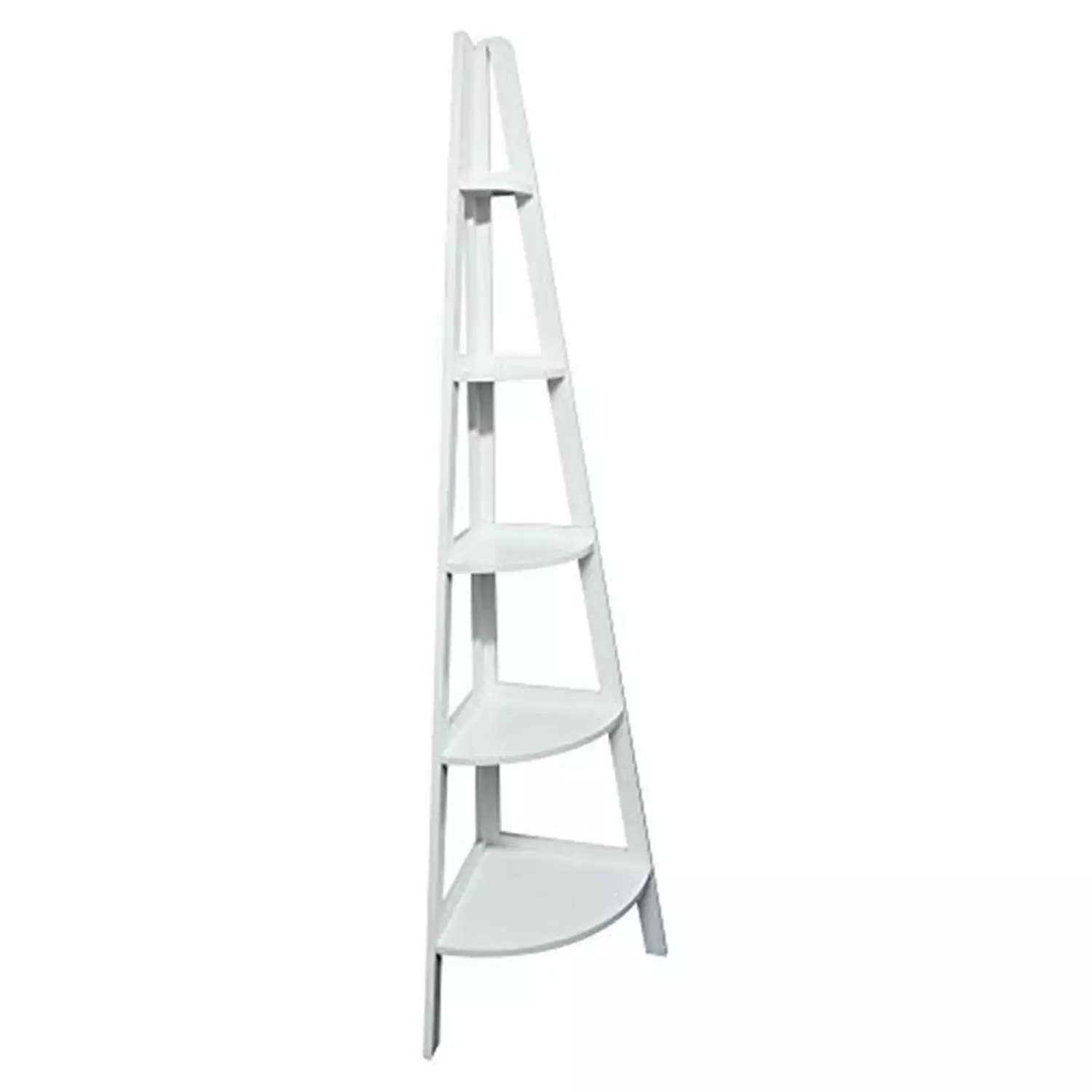 HomeStock 5-Shelf Corner Ladder Bookcase