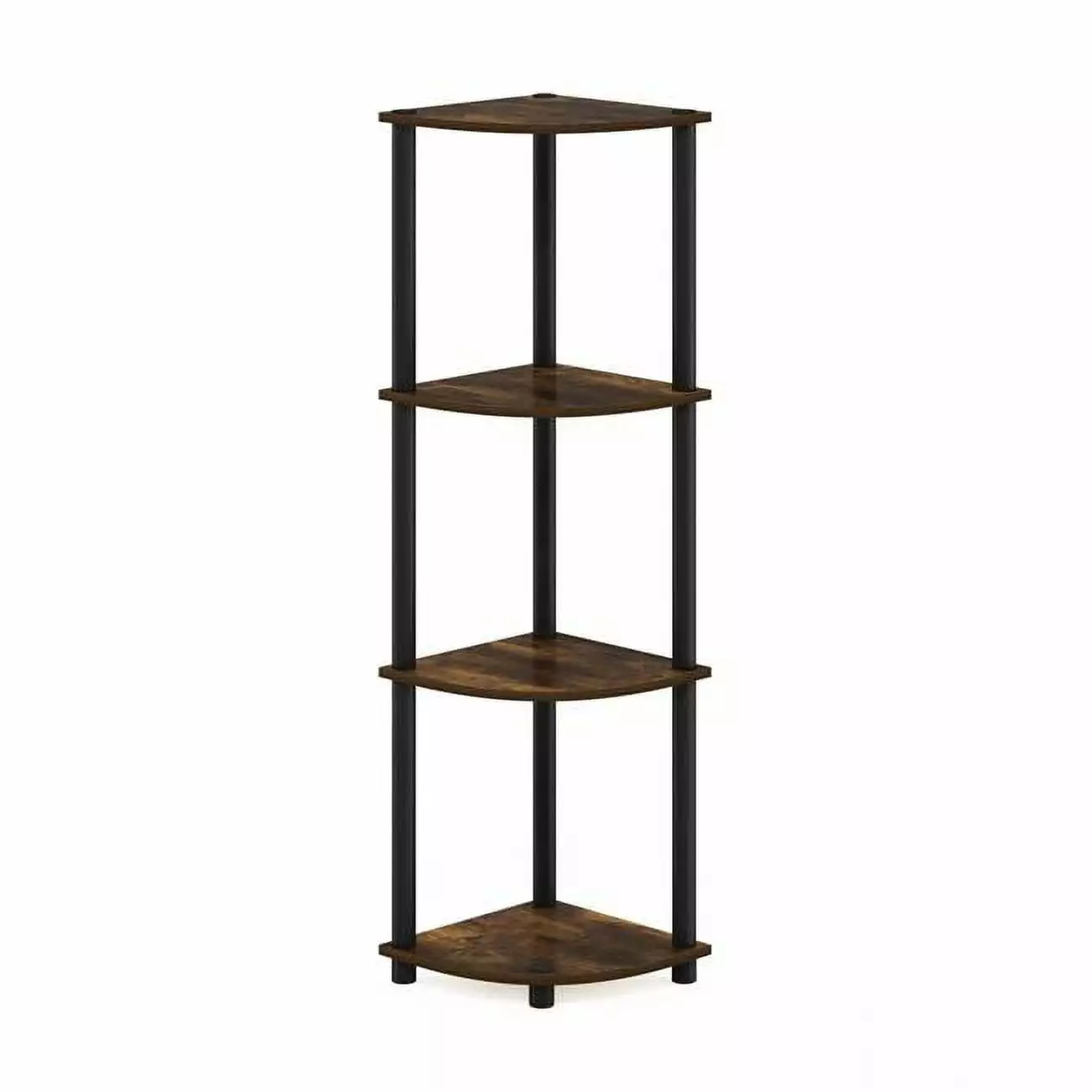 Turn-N-Tube 4-Tier Corner Display Rack Multipurpose Shelving Unit Amber Pine and Black Lauren Ralph Lauren