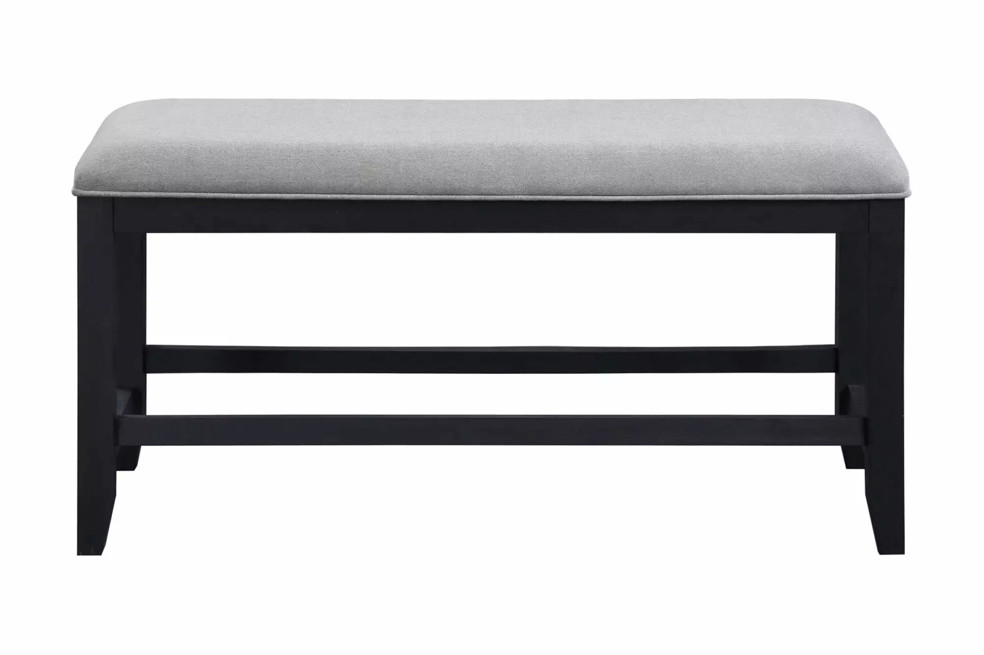 Yves Rubbed Charcoal Wood Counter Bench Kitchen Dining Room Furniture Benches Steve Silver Co.