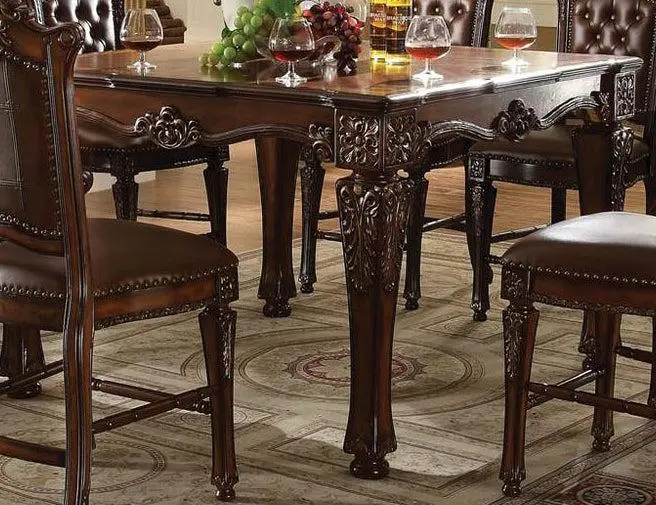 Acme Vendome Cherry Square Counter Height Table 62025 - CLOSEOUT Dining Furniture