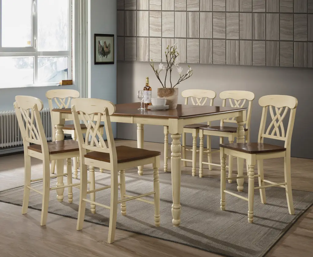 Dylan Buttermilk Oak Counter Height Table - Modern Kitchen Dining
