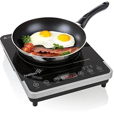 Ivation 1800 Watt Lightweight Induction Cooktop Countertop Burner