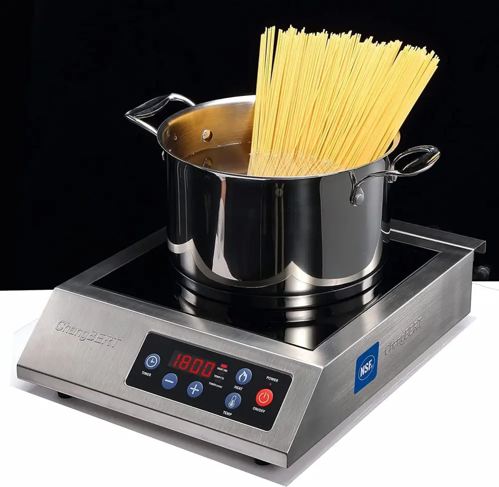 Portable Induction Cooktop 1800W NSF Certified Commercial Range Powerful Countertop Burner Pro Chef Professional Hot Plate...