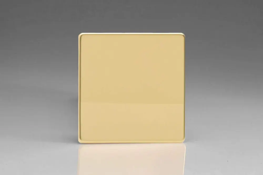 Varilight Single Blank Plate Polished Warm alloy XDVSBS