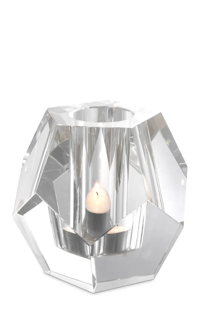Eichholtz Coquette Crystal Candle Holder Modern Table Decor