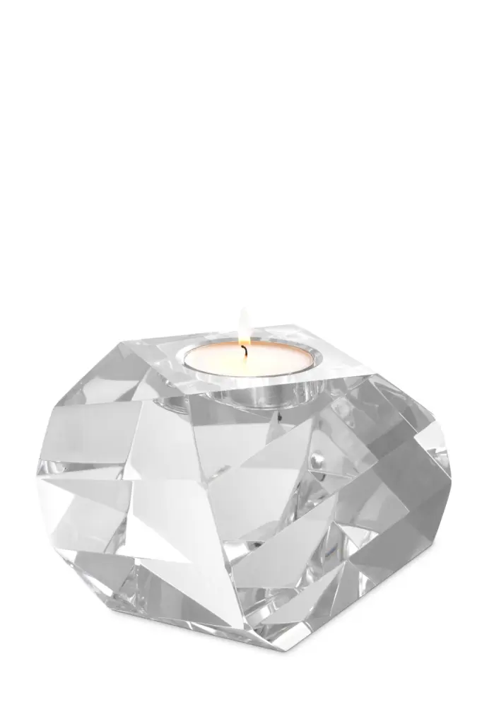 Eichholtz Lucidity Crystal Candle Holder Elegant Home Decor