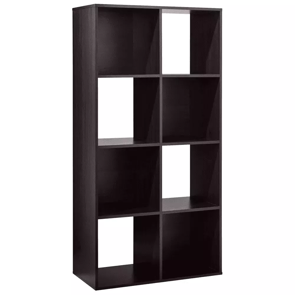 YZL 11 8 Cube Organizer Shelf Bookshelf Open Back Vertical or Horizontal Easy Assembly Wood