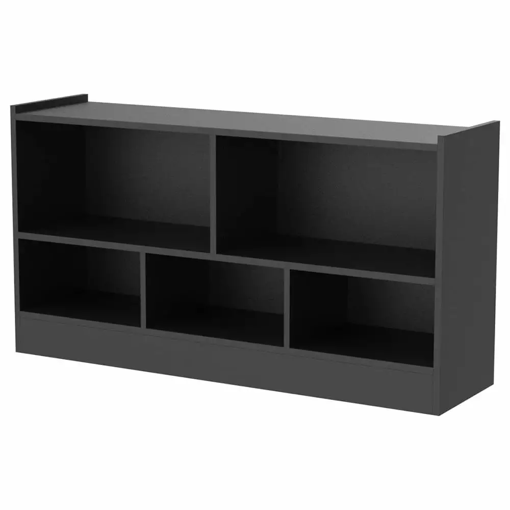 5 Cube Bookcase 2 Tier Wooden Storage Open Bookshelf Multipurpose Display Storage Cabinet Living Room Bedroom Hallway Kid'...