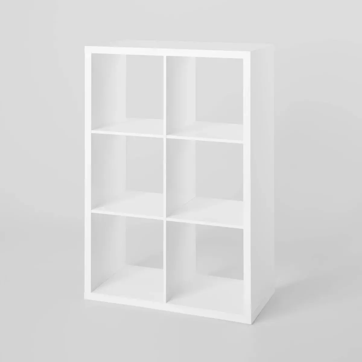 Simple Style 6 Cube Organizer Easy-to-Clean White Cabinets Home Office Storage General