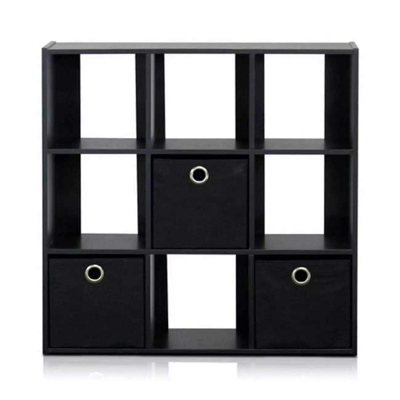Simplistic 9-Cube Organizer Bins Espresso & Black 26.5 x 26.7 x 7.9 . Lauren Ralph Lauren