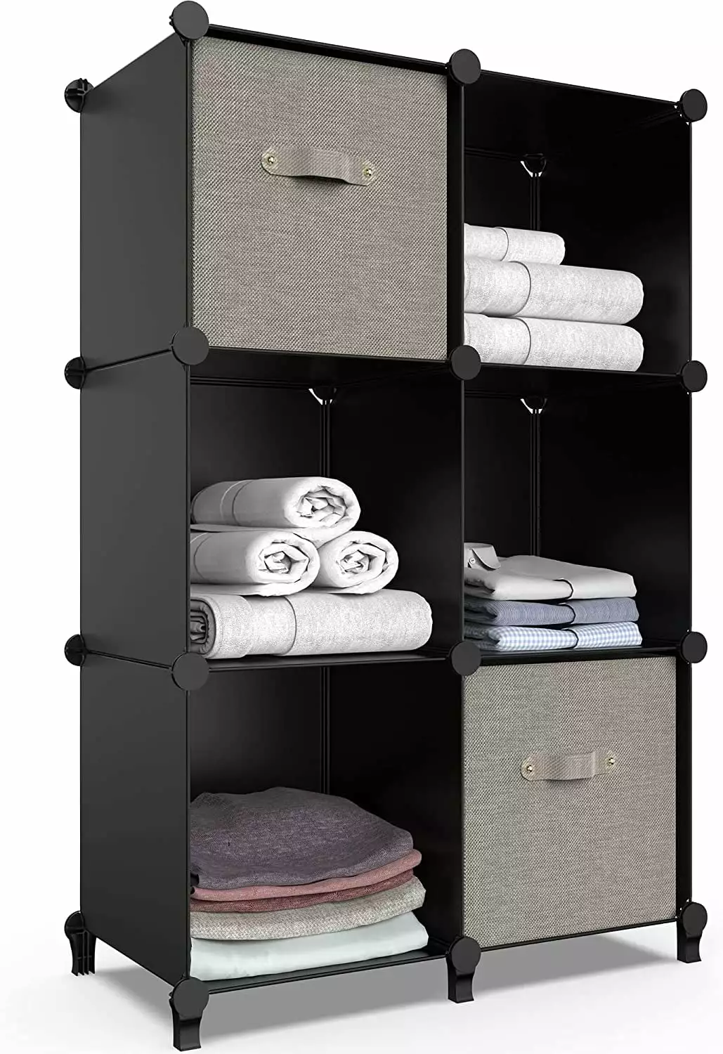 6-Cube Storage Organizer Closet Organizer Cabinet Shelf Bookcase Kids Bedroom Bathroom Unbranded