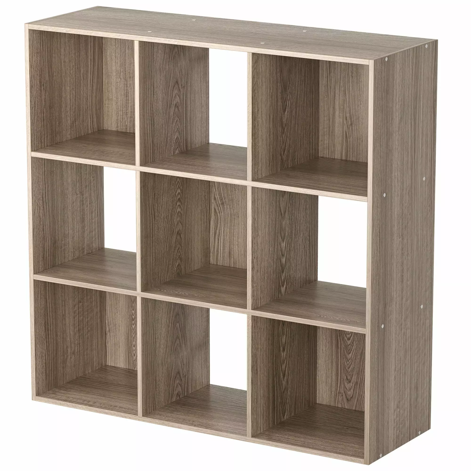 ZENSTYLE Wood Grain Organization Storage Cubes 3 x 3 Bookcases Max 44lbs