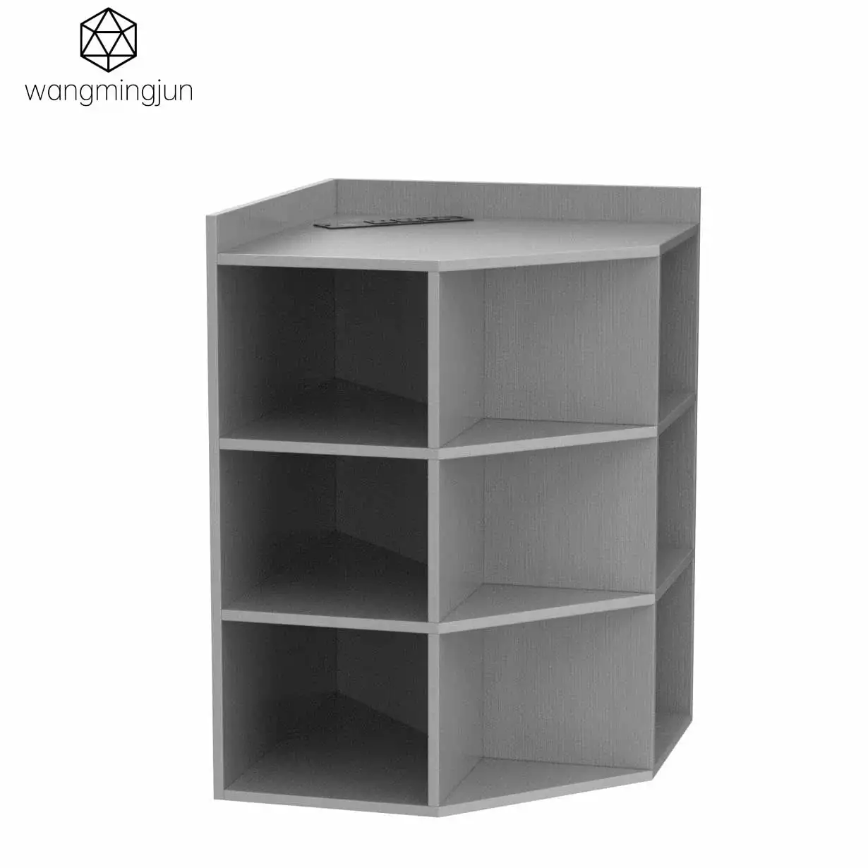 Corner Cube Toy Storage Compact Wooden Cubby Bookshelf 9 Cubes FHWMZHX