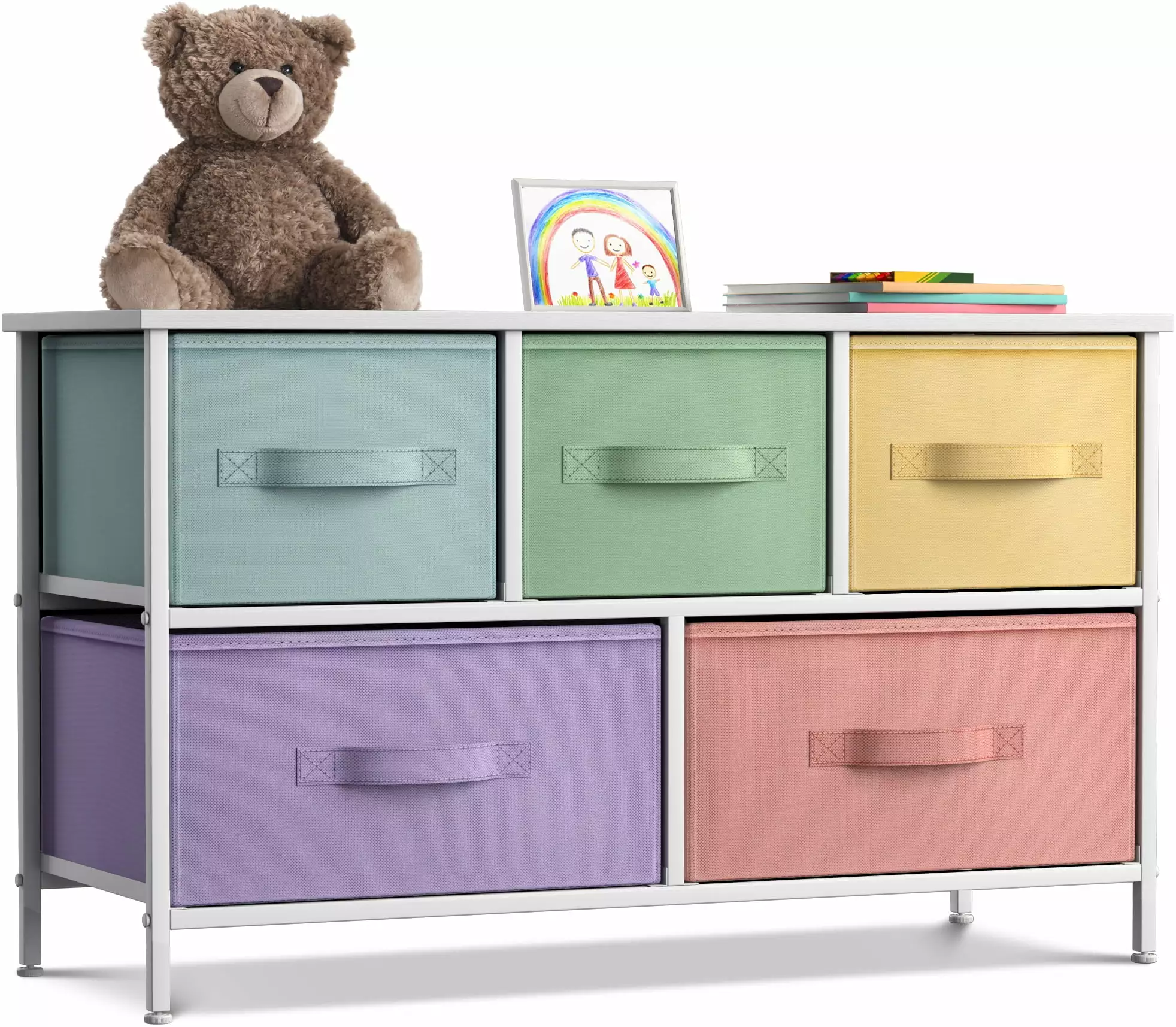 Storage Cube Dresser Pastel Colors Bedroom and Closet Organization Sorbus