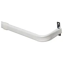 Curtain Rod Heavy Duty White 84 to 120-Inch Large Windows Various