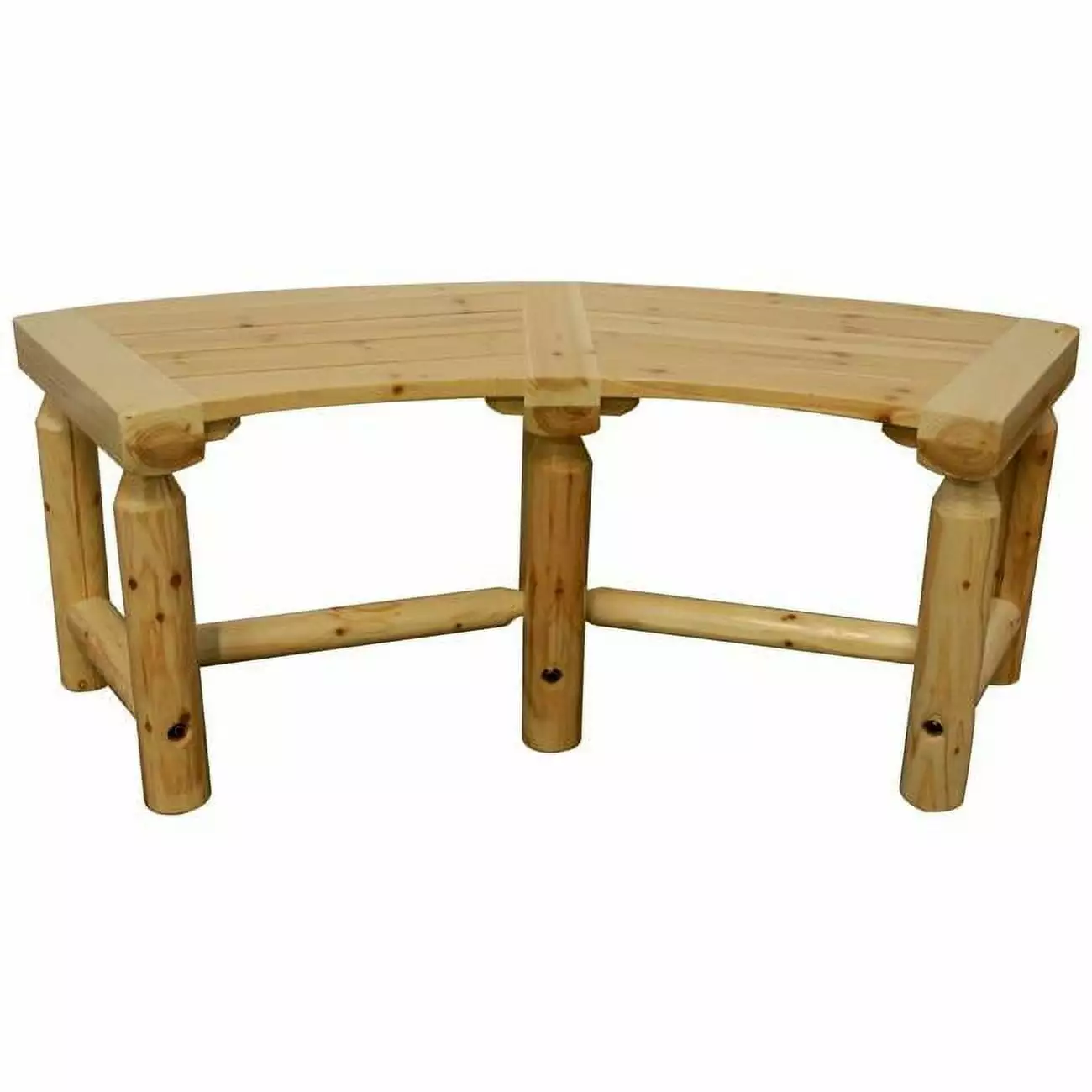 17.5 x 50 x 18 Inch Aspen Curved Bench Outdoor or Indoor Use Benches KD Mobiliario