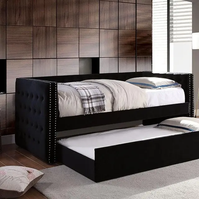 Susanna Black Daybed Trundle Black Finish