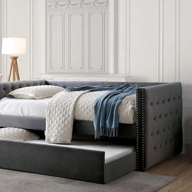 Susanna Gray Daybed Trundle Gray Finish