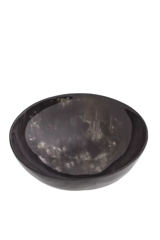 Dark Horn Bowl Eichholtz Benoit Unique Decorative Centerpiece