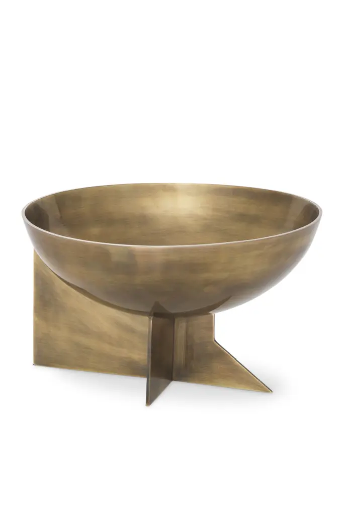 Eichholtz Atalante Brass Decorative Bowl Luxury Living Room Centerpiece