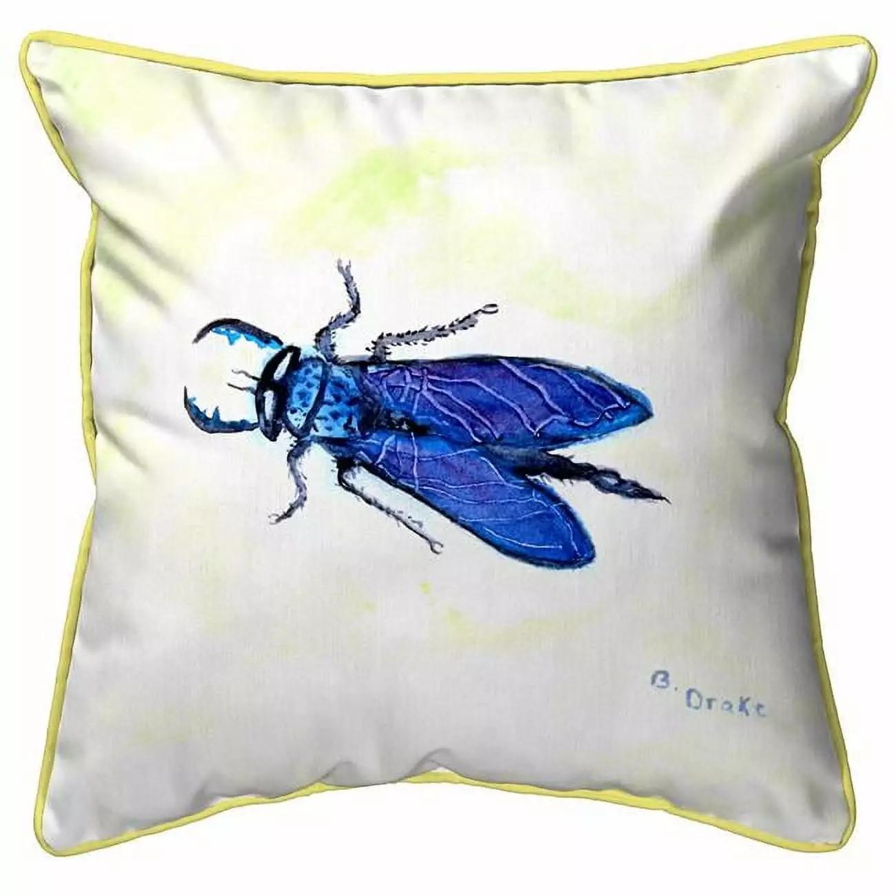 Betsy Drake ZP848 22 x 22 . Houtilize Fly Extra Large Zippered Pillow Home Decor