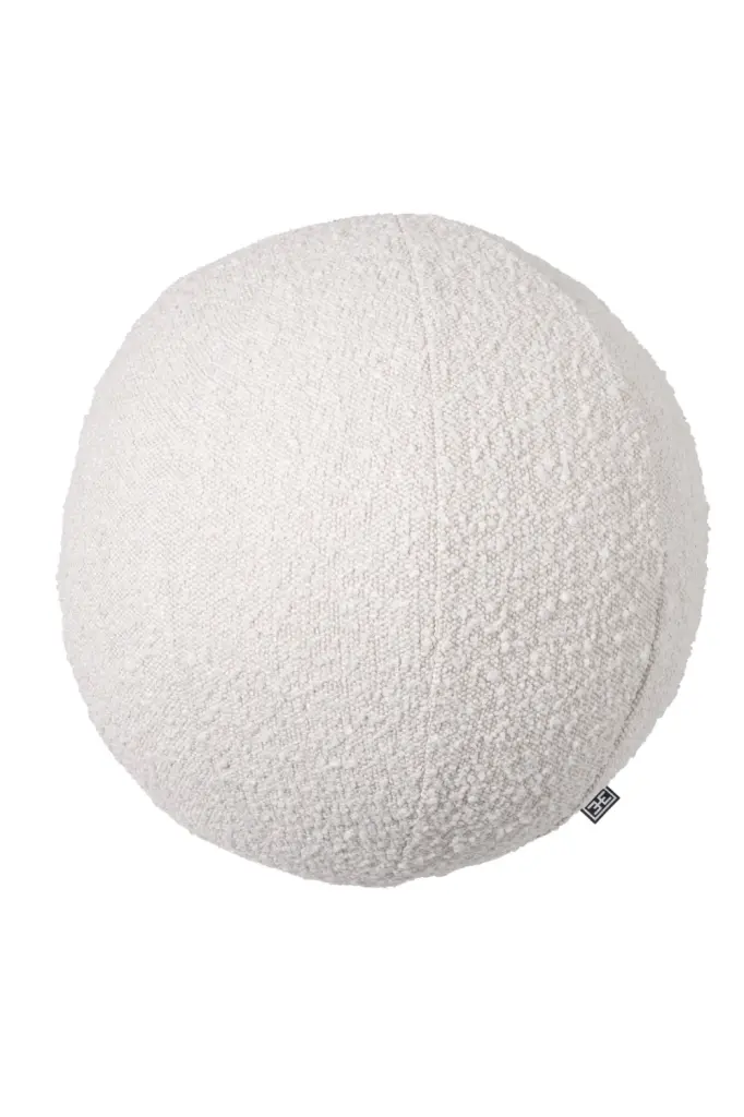 Boucl�� Cream Ball Shaped Pillow Large Eichholtz Palla L Decorative Pillow