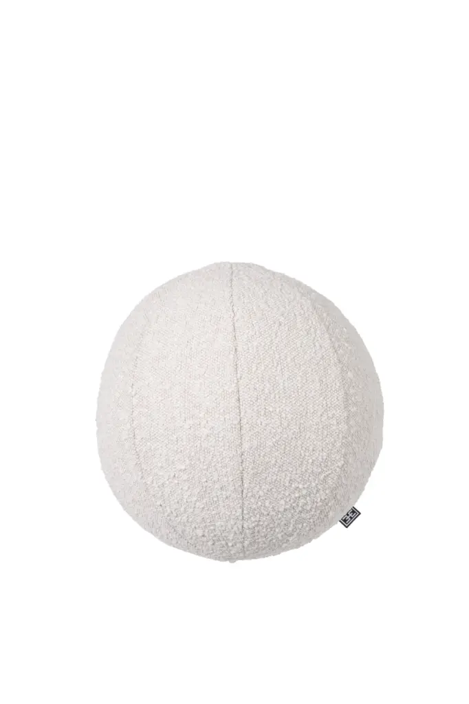 Boucl�� Cream Ball Shaped Pillow Small Eichholtz Palla S Decorative Pillow
