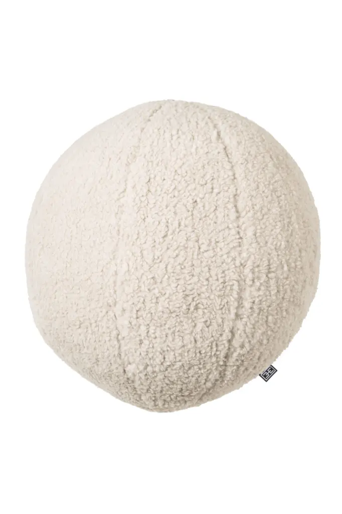 Brisbane Cream Ball Pillow Large Eichholtz Palla L Luxury Decorative Pillow