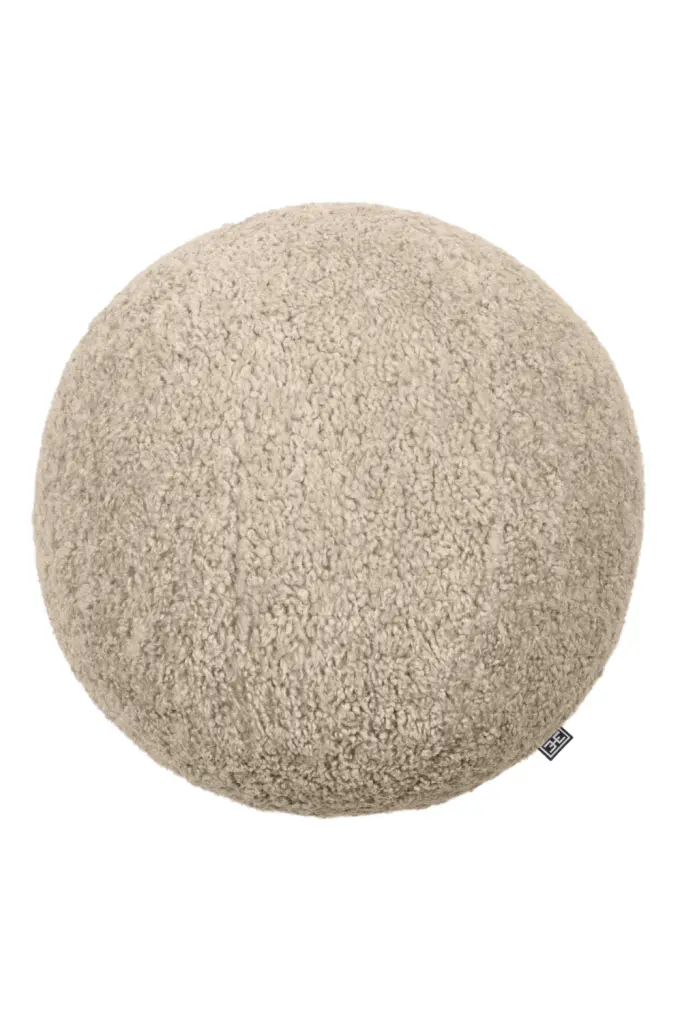 Canberra Sand Ball Pillow Large Eichholtz Palla L Neutral Decorative Pillow