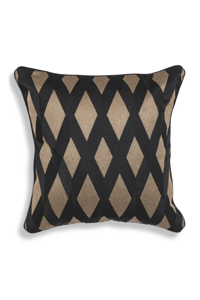 Diamond Pattern Square Pillow Eichholtz Splender Elegant Cushion