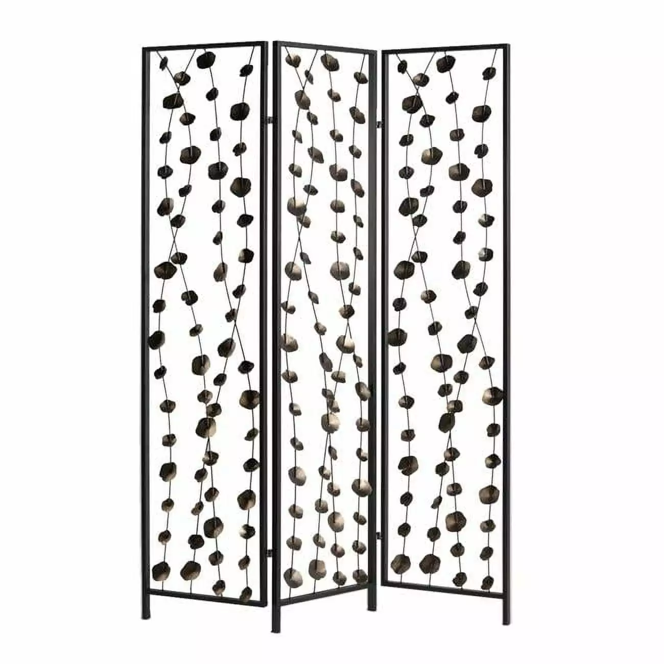 Falling Blooms Screen Room Divider - Floral Decorative Panel Jagged Designs