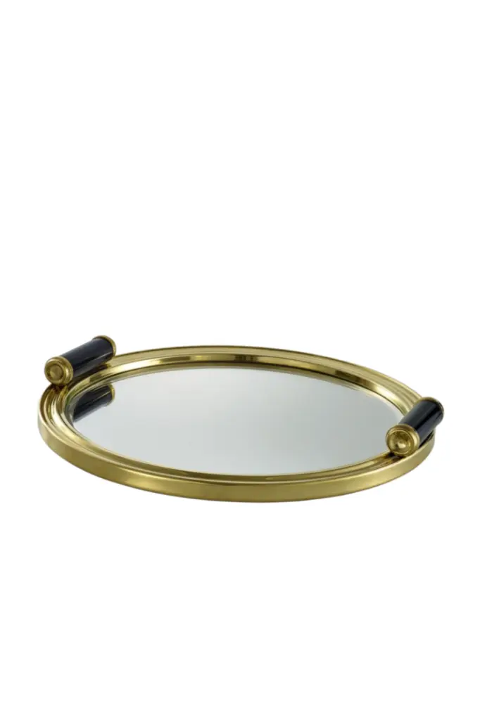 Round Gold Tray Eichholtz Grimoldi - Luxury Decorative Tray
