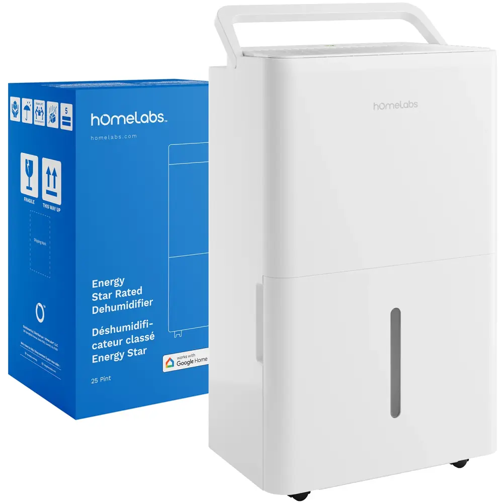 25 Pint Wi-Fi Dehumidifier up to 3,500 Sq Ft Rooms (MAX 64 Pint at 95°F, 90% RH) - 50 Pint
