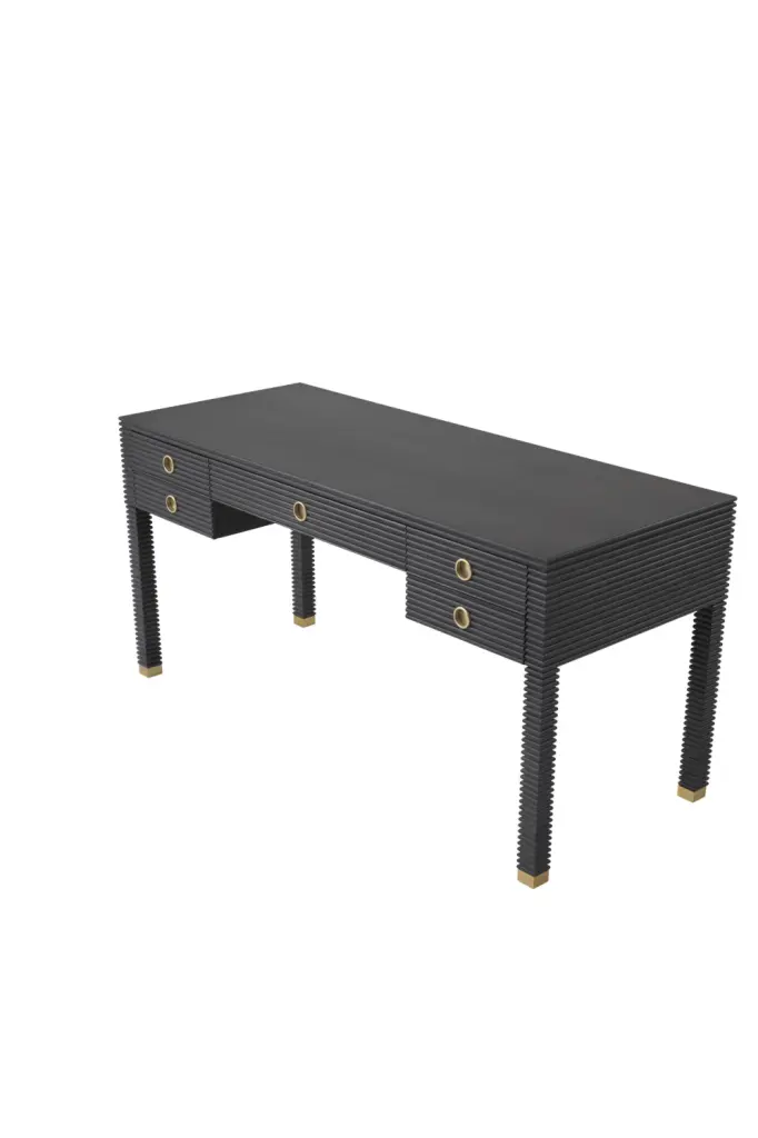 Charcoal Oak Desk Eichholtz Dimitrios Modern Office Furniture